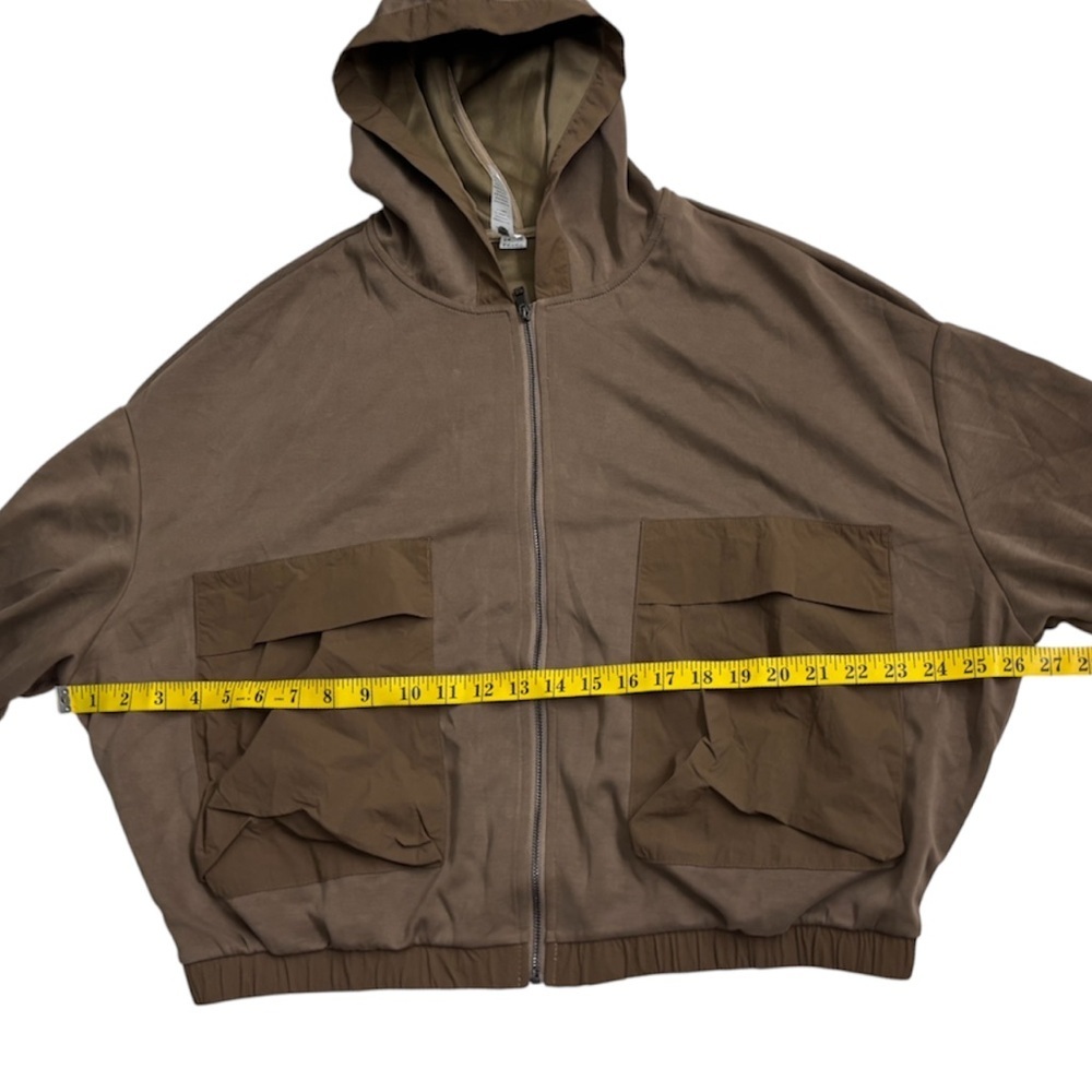 ODODOS Women's Light Brown Hooded Jacket - Picture 12 of 13